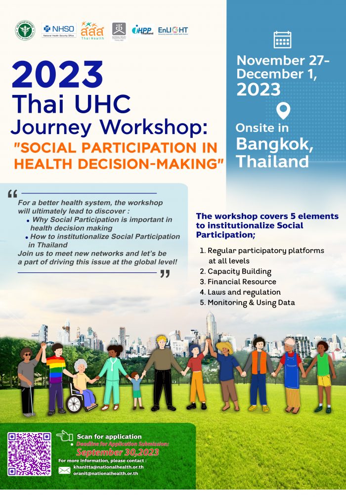 2023 Thai UHC Journey Workshop : Social Participation in Health ...